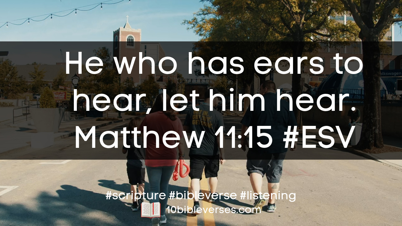 Bible Verses About Listening